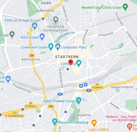 Google Maps Nachhilfe Essen am Limbecker Platz